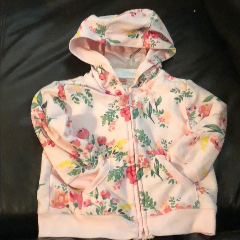 hooded zip-up sweater